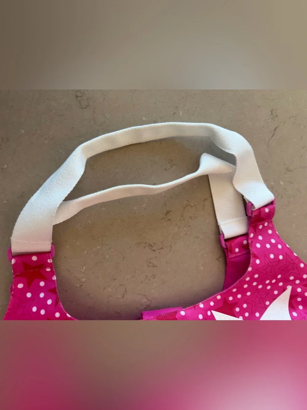 American Girl 18” Doll Pink Star Polka Dot Tote Travel Carry Bag Retired Mattel